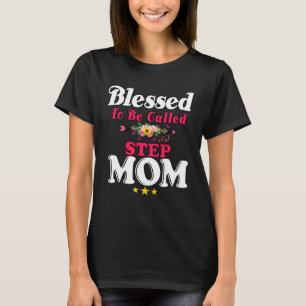 Camiseta Bendita por ser chamada de madrasta Dia das Mães f