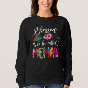 Camiseta Bendita por ser chamada de Mamãe e Memaw Floral Ti