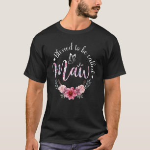Camiseta Bendita por ser chamada de mulher Maw decoração fl