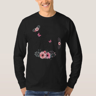 Camiseta Bendita por ser chamada Nene  Decoração Floral Fem
