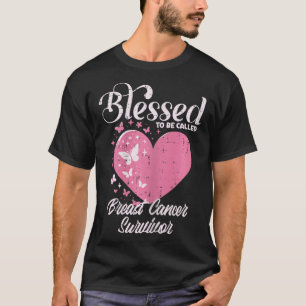 Camiseta Bendito Câncer da Mama Sobrevivência Cristã