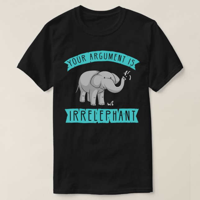 Camiseta Bendito Elefante Irrelephant Presente Pun para Pun (Frente do Design)