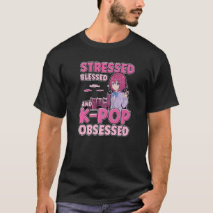 Camiseta Bendito Estresse E Kpop Obcecou Música Da Coreia J