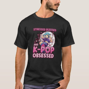 Camiseta Bendito Estresse E Kpop Obcecou Música Da Coreia J