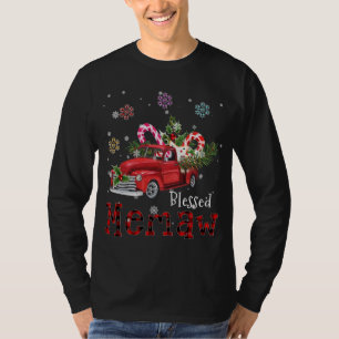 Camiseta Bendito Memaw Natal Red Truck Presente Para Avó