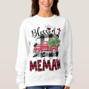 Camiseta Bendito Memaw Red xadrez Natal