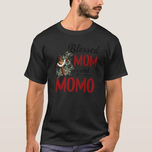 Camiseta Bendito Momo Para As Mulheres Flores Momo (Frente)