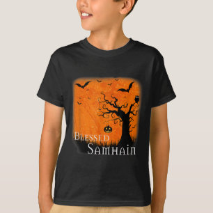 Camiseta Bendito Samhain Wiccan Celtic Pagan Halloween Witc
