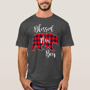 Camiseta Bendito Urso Vermelho Búfalo Vermelho Xadrez Grand
