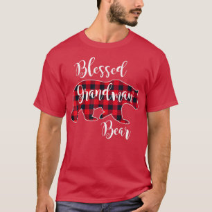 Camiseta Bendito Urso Vermelho Buffalo Vermelho Xadrez Gran