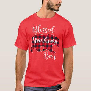 Camiseta Bendito Urso Vermelho Buffalo Vermelho Xadrez Gran