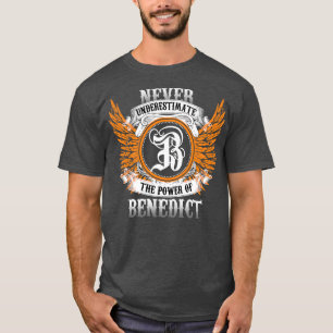 Camiseta Benedict Name Shirt Nunca Subestima O Poder
