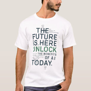 Camiseta Benefícios Futuro da IA Desbloqueie a T
