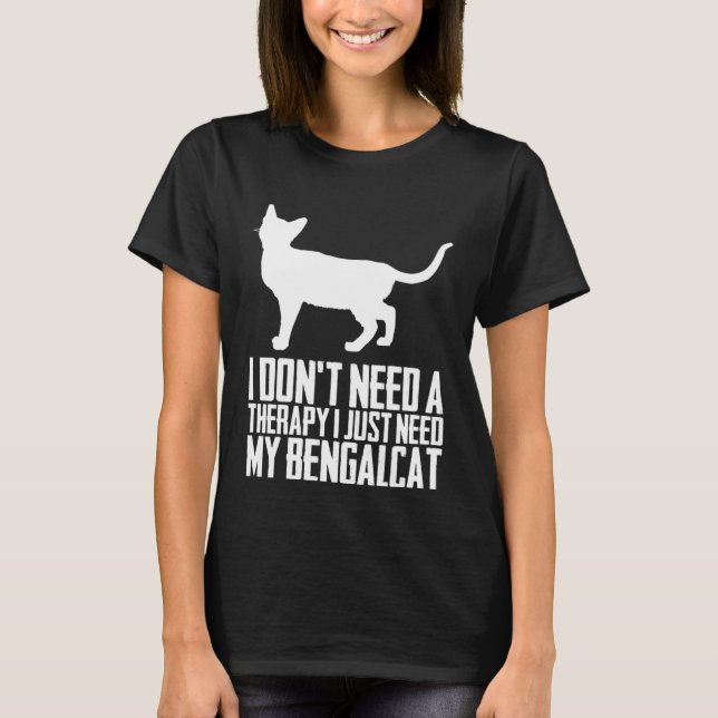 Camiseta Bengal Bengal cat Bengal mãe 7 (Frente)