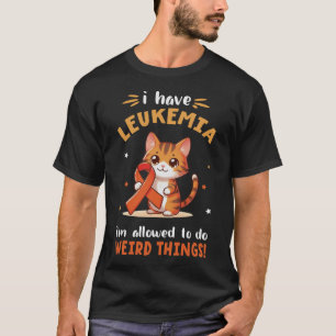 Camiseta BENGAL Cat I Tem Leucemia Eu tenho permissão para