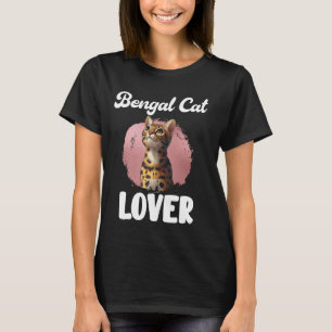 Camiseta BENGAL CAT LOVER Bengala Cat Proprietário Bengala 