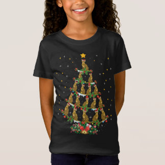 Camiseta Bengal Cat Lover Xmas Santa Hat Bengal Natal