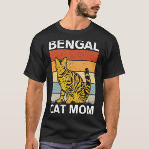 Camiseta Bengal Cat Mãe Proprietário do Gato Bengal