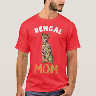 Camiseta Bengal Mãe Mãe Gato Proprietário do Fanfarrão Leop
