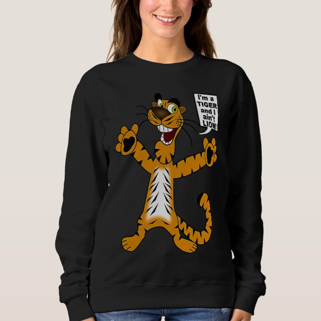 Camiseta Bengal Tiger ain't Lion Pun  Metaphor for Kids to  (Frente)