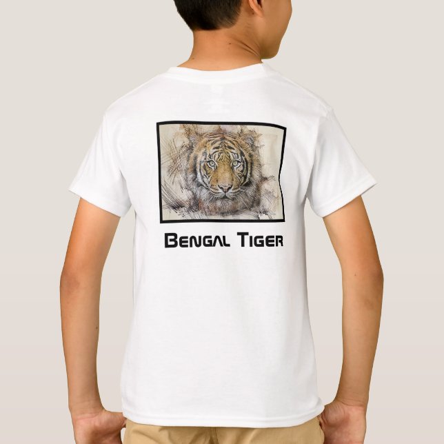 Camiseta Bengal Tiger Art (Verso)