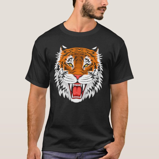 Camiseta Bengal Tiger Roaring (Frente)