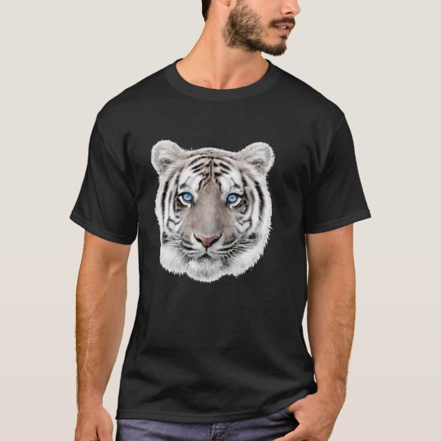 Camiseta Bengal White Tiger Head (Frente)