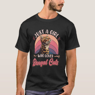 Camiseta Bengala Cat, APENAS UMA GAROTA QUE AMA Vinta BENGA