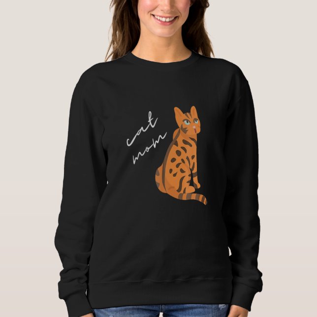 Camiseta Bengala Cat Mãe Para Gato (Frente)
