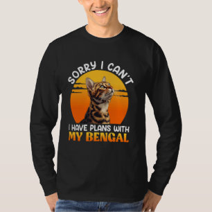 Camiseta Bengala Cats DESCULPE, NÃO POSSO PLANEJAR COM MEU
