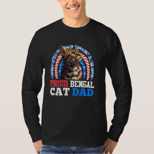 Camiseta Bengala Cats PROUD BENGAL GATOS PAI EUA Homens