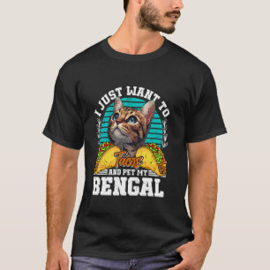 Camiseta Bengala Cats SÓ QUER COMER TACOS E PETROLOGRAFAR