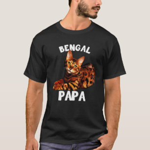 Camiseta Bengala Colorida Eu Amo Meu Gato Bengala Papai Kit