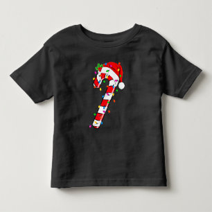 Camiseta Bengala de Natal Doce Papai Noel Xmas