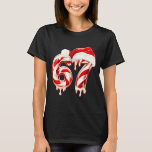Camiseta Bengala Doce Derretendo 67 Design de Natal, Chapéu