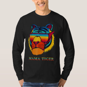 Camiseta Bengala Legal Tigre Óculos escuros Tigre Coloridos