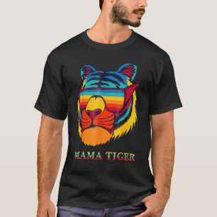 Camiseta Bengala Legal Tigre Óculos escuros Tigre Coloridos