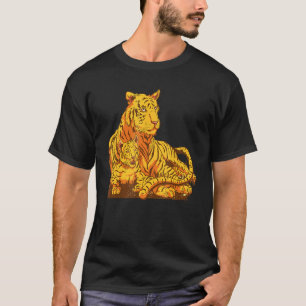 Camiseta Bengala Tiger Cubs Willife Animal African Safari W