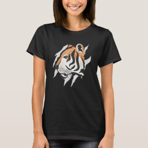 Camiseta Bengala Tiger Face e Garra Vida Selvagem 1