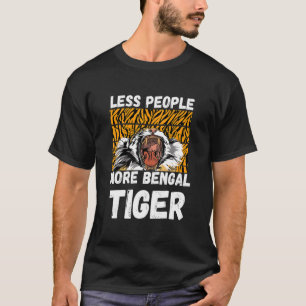 Camiseta Bengala Tiger Menos Pessoas Tigre Cabeça Leopardo