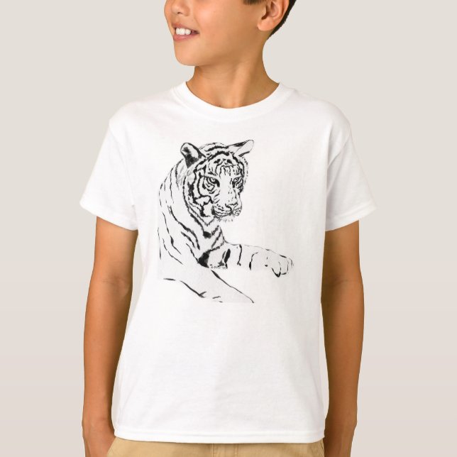 Camiseta Bengala TigerCamisa de Arte Personalizada (Frente)