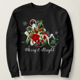 Camiseta Bengalas de Natal Alegre e Brilhante