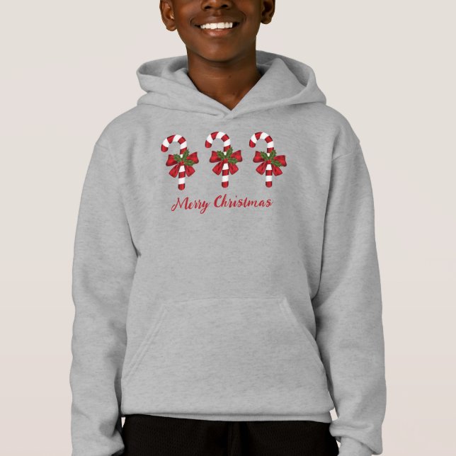 Camiseta Bengalas de Natal Vermelhas e Brancas e Texto Feli (Frente)
