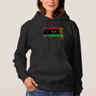 Camiseta Benghazi Líbia Bandeira Para Homens Líbios Mulhere