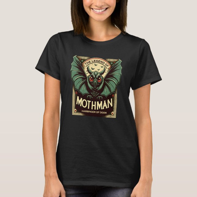 Camiseta Bengibre criptid bonitão de Doom Mothman (Frente)