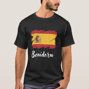Camiseta Benidorm Espanha, bandeira espanhola, Benidorm