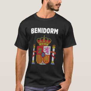 Camiseta Benidorm Símbolo De Espanha Patriótica Emblem E Es