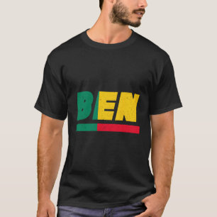 Camiseta Benin Ben Beninese Com Bandeira