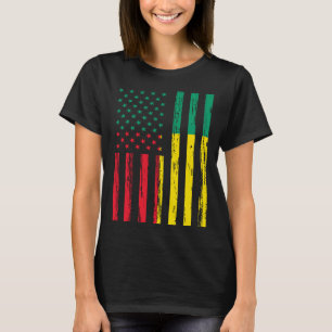 Camiseta Benin Flag América EUA Está no meu DNA para Benine