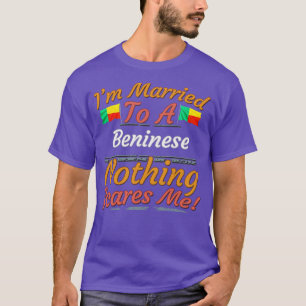 Camiseta Benin Flag Butterfly Gift para Beninese de Benin